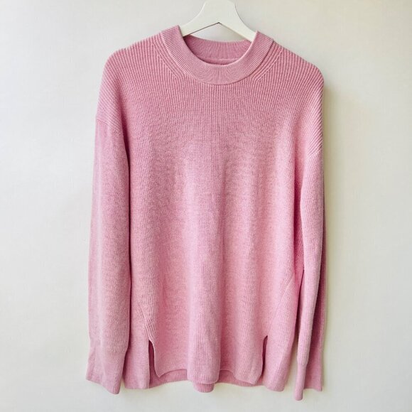 Lululemon merino wool blend ribbed sweater, pink, Size 8 D30 - Picture 3 of 7